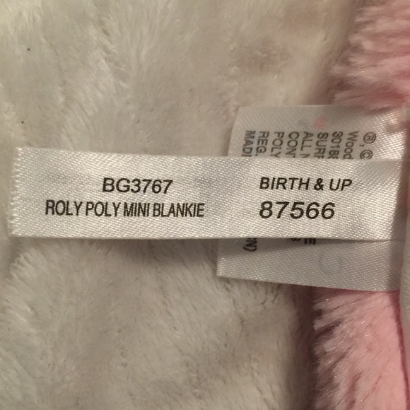 Baby Ganz Hedgehog Pink Tags Baby Plush Security Blanket Lovey Roly Poly Mini - Picture 6 of 6